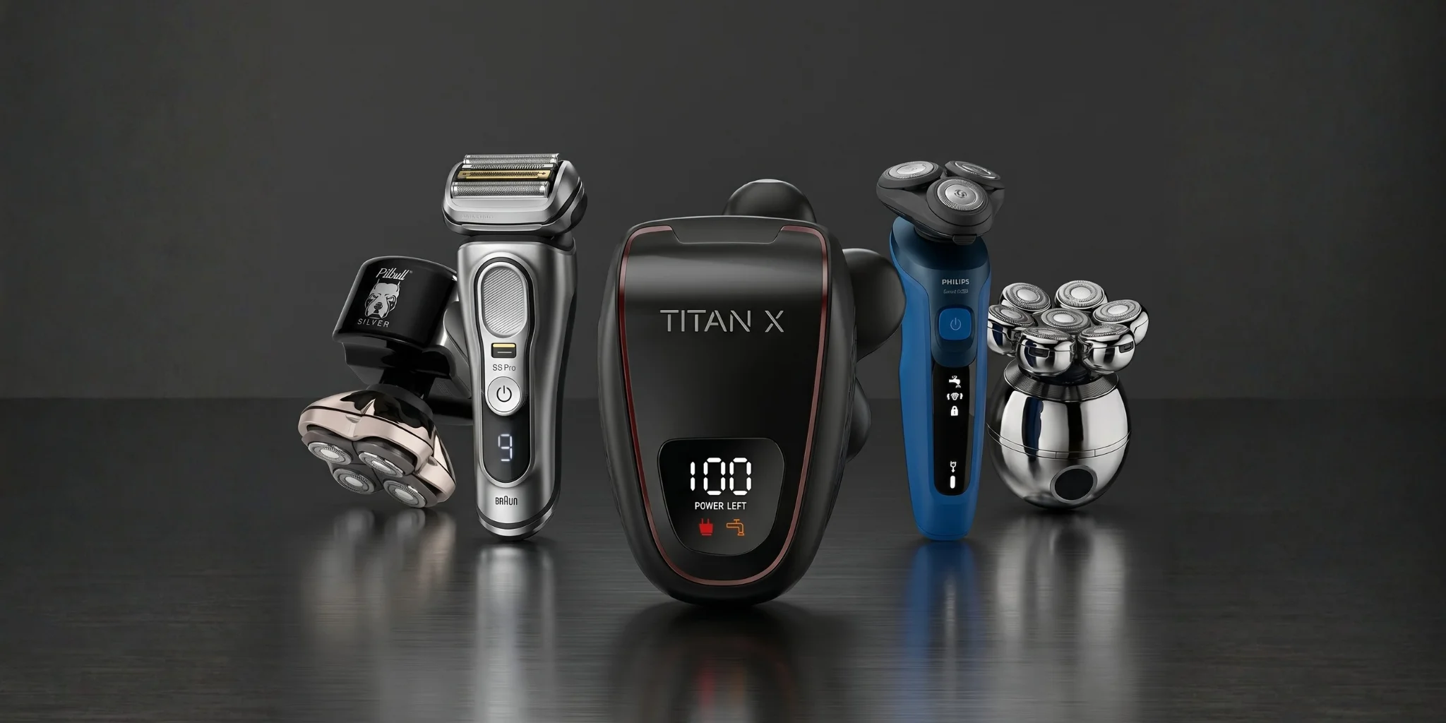 Titan X electric head shaver